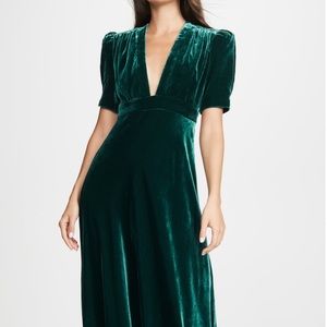 Jill Jill Stuart Velvet Deep V Gown